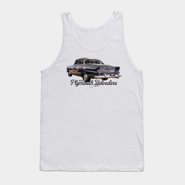 1955 Plymouth Belvedere Sedan Tank Top by Gestalt Imagery